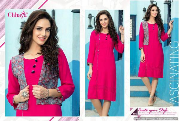 Chaaya-Breeza-Rayon-Kurti-With-Koti